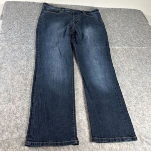 Izod Relaxed Fit Size 36 Men's Cotton‎ Blue Jeans Straight Leg 5-Pocket
